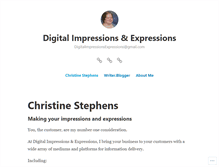 Tablet Screenshot of digitalimpressionsexpressions.com